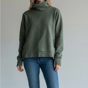 Eddie Bauer Forest Green Turtleneck Sweater